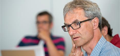 Prof Hayden taking part in a Facility Access Panel.