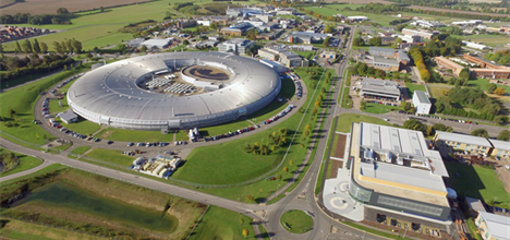 Aerial view of Rutherford Appleton Laboratory with Diamond in foreground