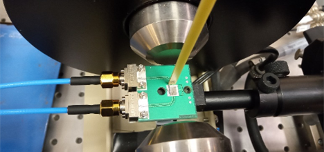 Looking downwards at the Ferromagnetic Resonance (FMR) instrument in the Materials Characterisation Laboratory