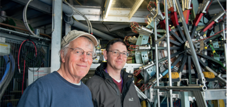 Don Fleming and Abdel Jawad on the EMU instrument.