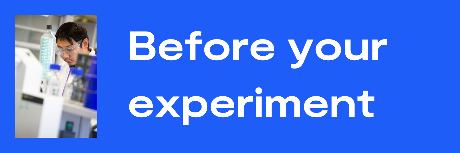 Link to Before your experiment