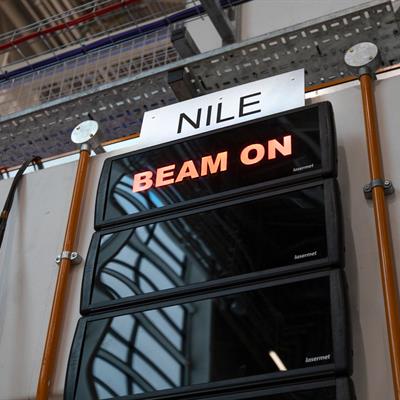 Beam ON  sign on NILE