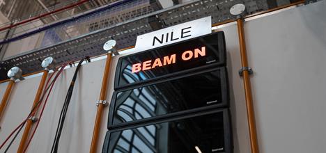 Beam ON  sign on NILE