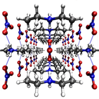Protonic ionic-liquid systems. H-bonded signatures overlays atomic structure
