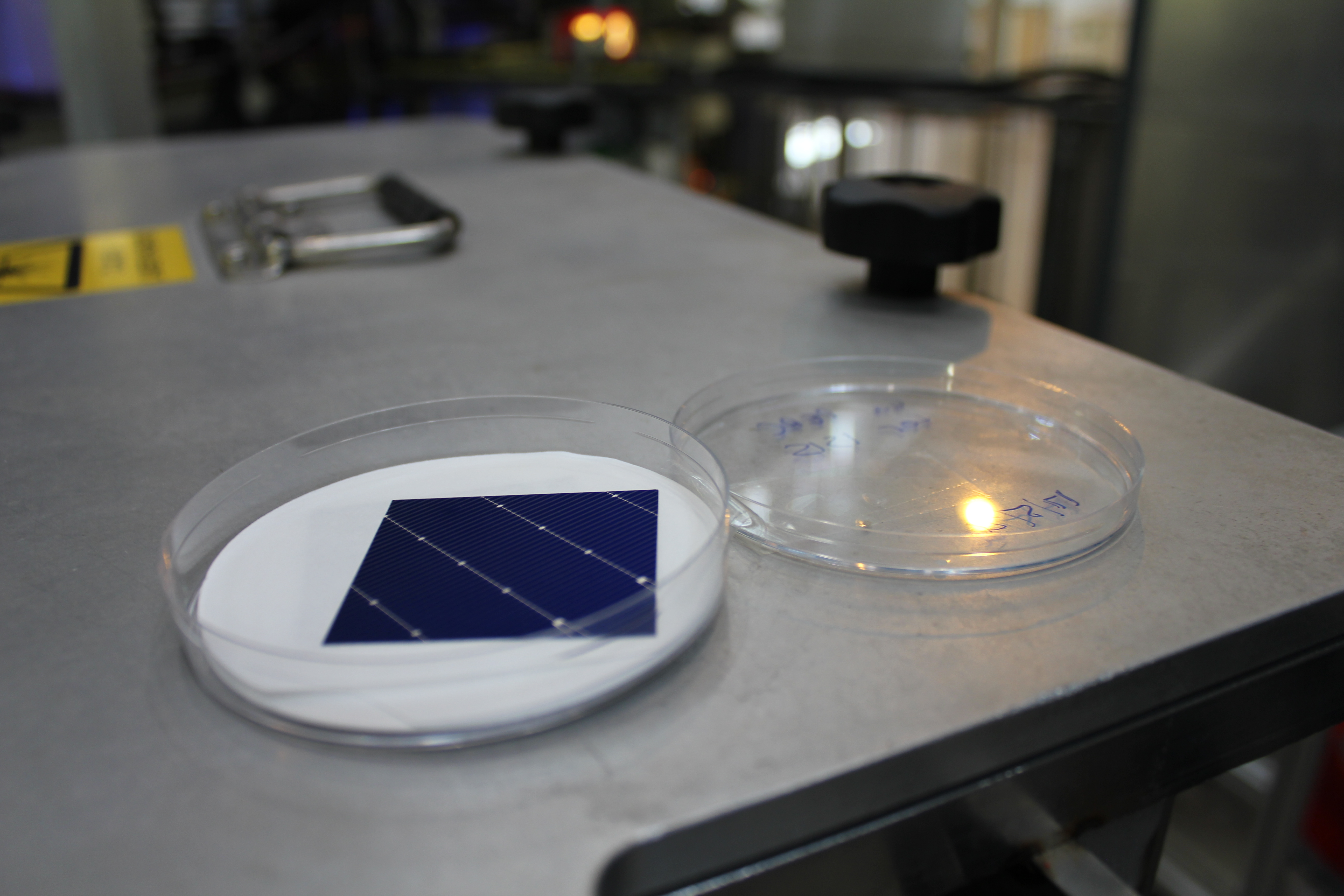Small piece of a solar cell