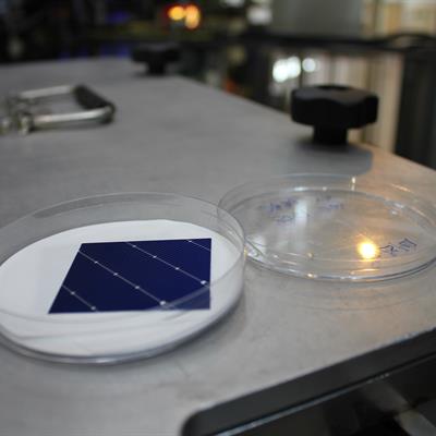 Small piece of a solar cell