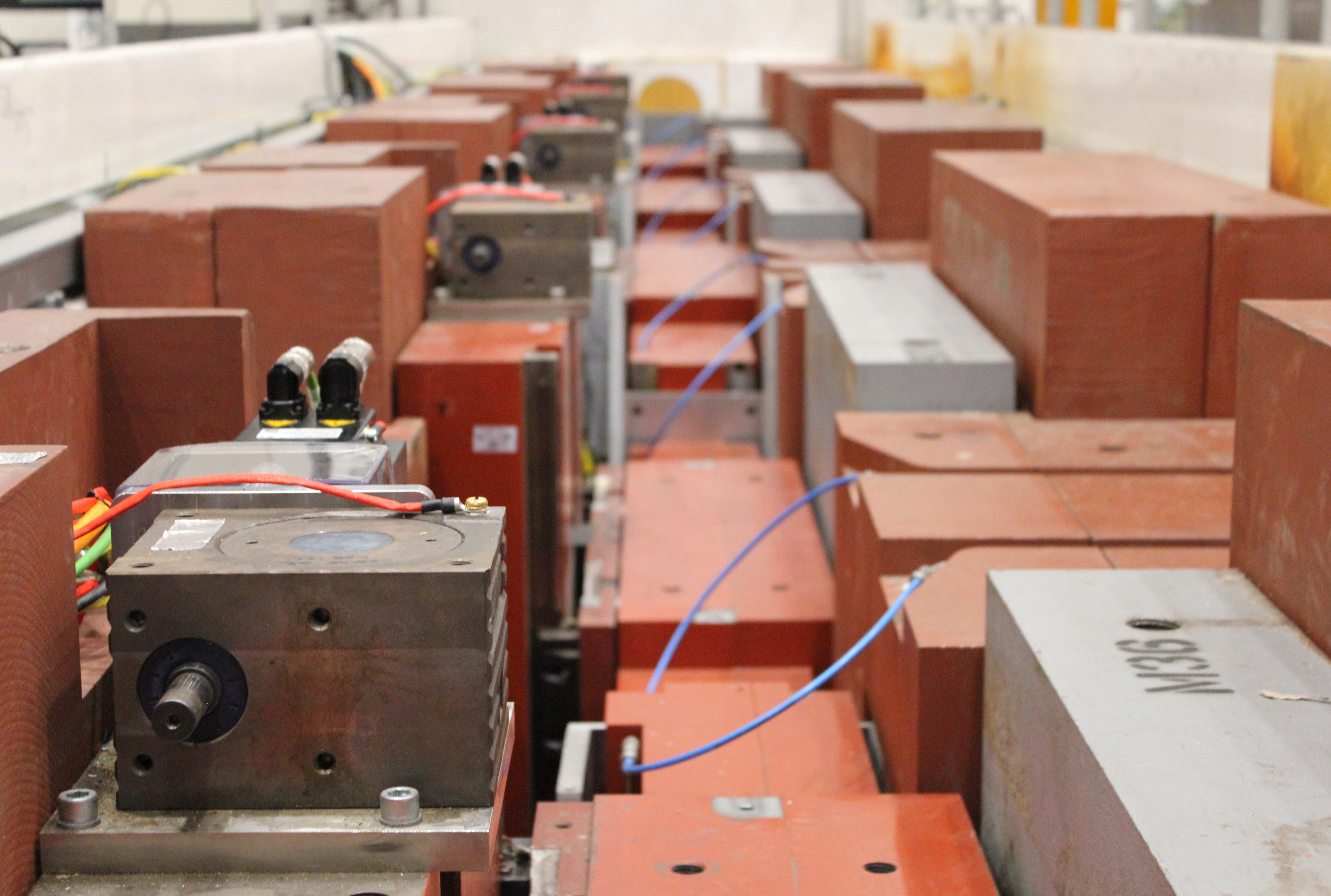 Looking down the SANS2D beamline with the shielding removed