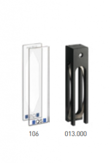 one clear cuvette and one black one