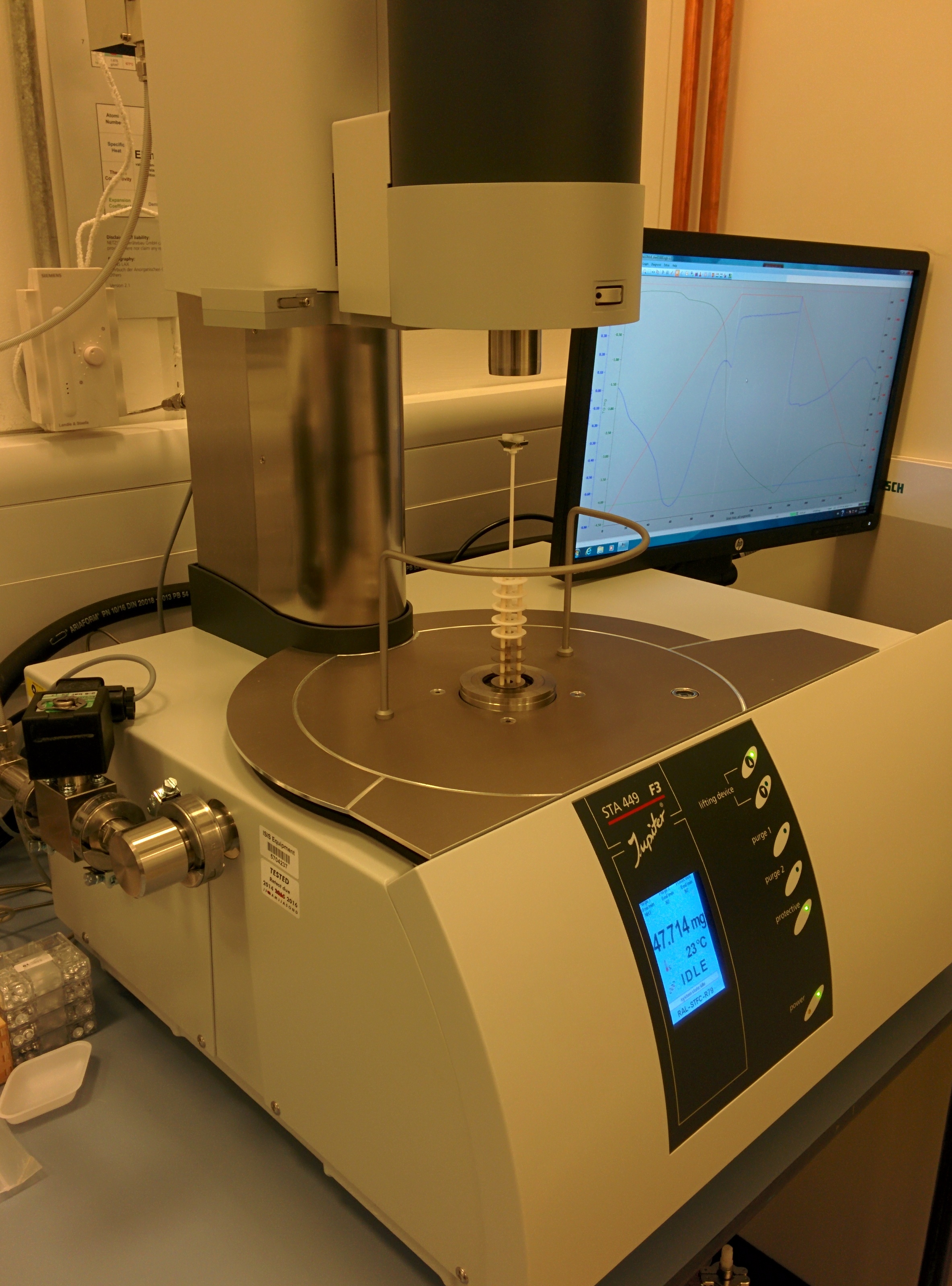 The Netzsch F3 Jupiter TGA instrument.